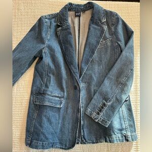 GAP Denim Jean Blazer size S